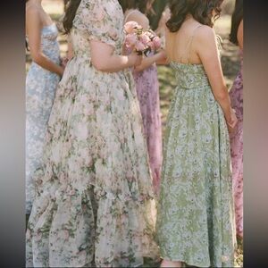 Floral Maxi Dress in Green